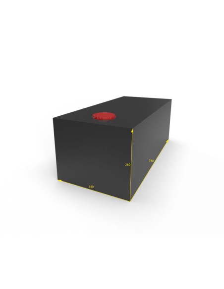 SERBATOIO ACQUA   DA 68 LT COLORE  NERO MISURA 34X28X74