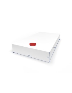 SERBATOIO ACQUA DA LT 74 COLORE BIANCO MISURA 55X13X104 2