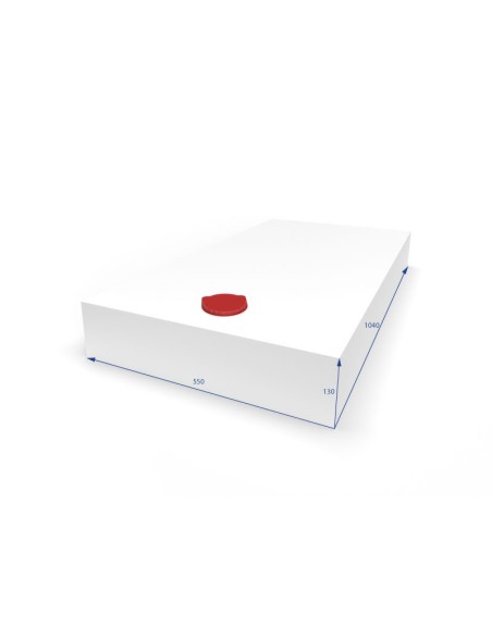 SERBATOIO ACQUA DA LT 74 COLORE BIANCO MISURA 55X13X104
