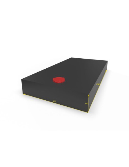 SERBATOIO ACQUA DA 74 LT COLORE NERO MISURA 55X13X104
