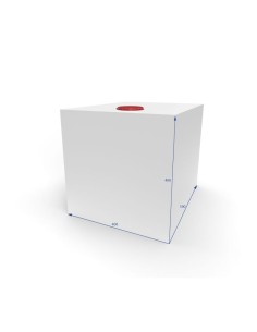 SERBATOIO ACQUA DA LT 80 COLORE BIANCO MISURE 40X40X50 2