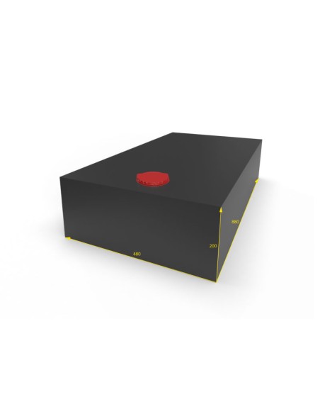 SERBATOIO ACQUA LT 84 COLORE NERO MISURE 48X20X88