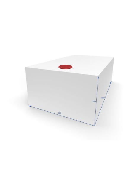 SERBATOIO ACQUA LT 132 COLORE BIANCO MISURE 50X30X88