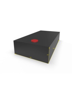SERBATOIO ACQUA LT 100 COLORE NERO MISURA 50X20X100 2