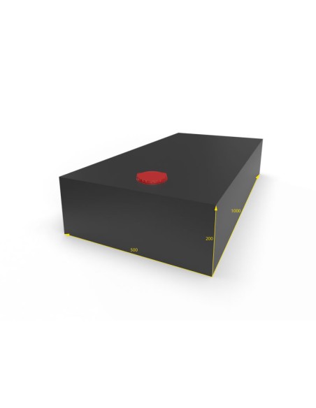 SERBATOIO ACQUA LT 100 COLORE NERO MISURA 50X20X100