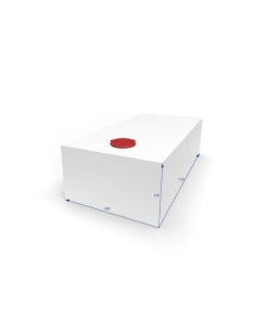 SERBATOIO ACQUA LT 64 COLORE BIANCO MISURA 38X22X77 2
