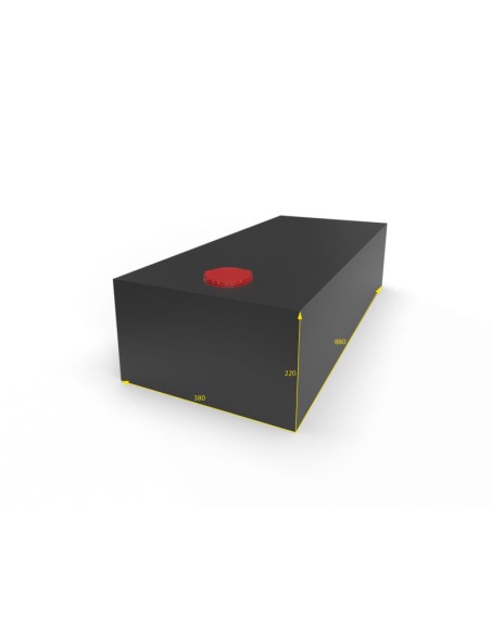 SERBATOIO ACQUA DA 73 LITRI COLORE NERO MISURE 38X22X88