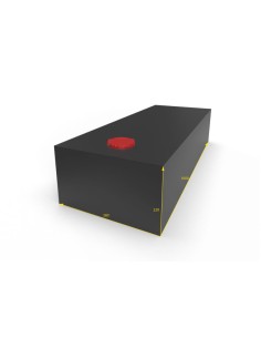 SERBATOIO ACQUA DA 83 LITRI COLORE NERO MISURE 38X22X100 2