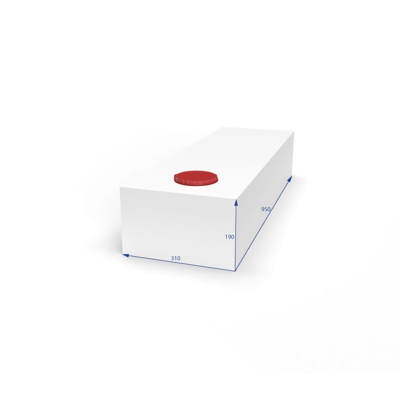 SERBATOIO ACQUA DA 55 LT COLORE BIANCO MISURE...