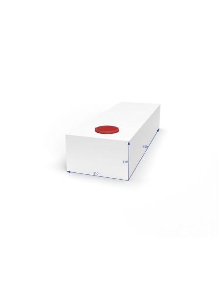 SERBATOIO ACQUA DA 55 LT COLORE BIANCO MISURE 31X19X95