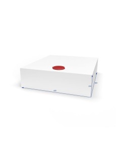 SERBATOIO ACQUA 108 LT COLORE BIANCO MISURE 68X20X80 2