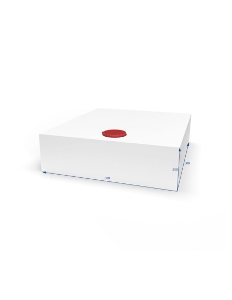 SERBATOIO ACQUA 108 LT COLORE BIANCO MISURE 68X20X80