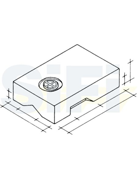 SERBATOIO SAGOMATO  PER FORD TELAIO  DAL 98-2000  BIANCO LT 110