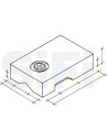 SERBATOIO SAGOMATO PER FORD TELAIO DAL 98-2000 BIANCO LT 110
