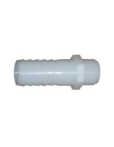 PORTAGOMMA DRITTO FILETTATO 3/8 X 12 BIANCO
