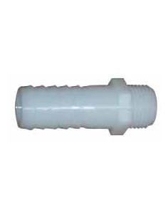 PORTAGOMMA DRITTO FILETTATO 1/2 X 13 BIANCO