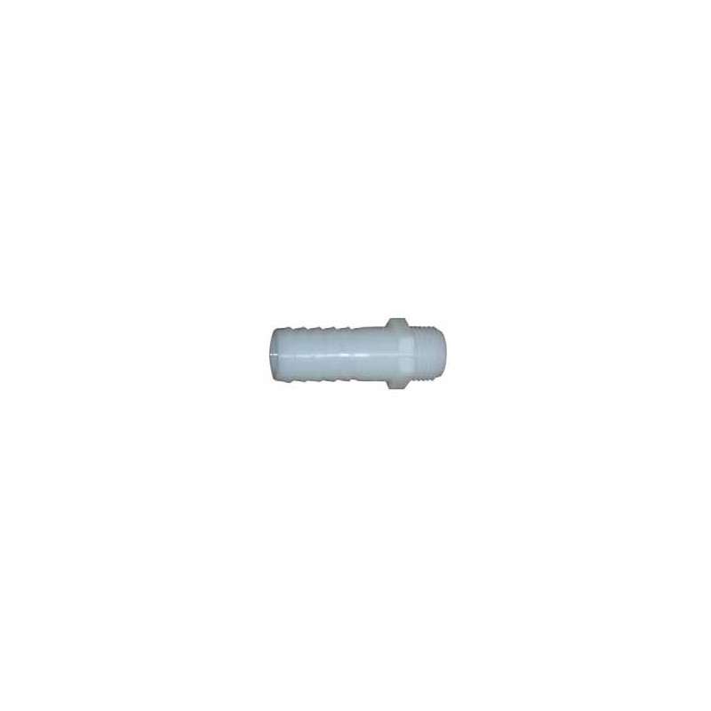 PORTAGOMMA DRITTO FILETTATO 1/2 X 13 BIANCO