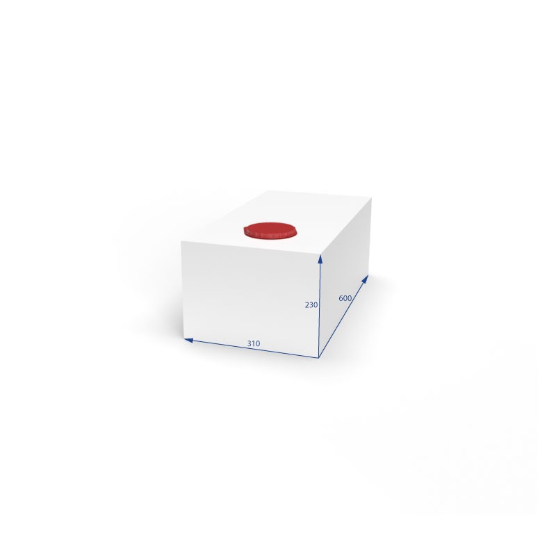 SERBATOIO ACQUA DA 44 LT COLORE BIANCO MISURE...