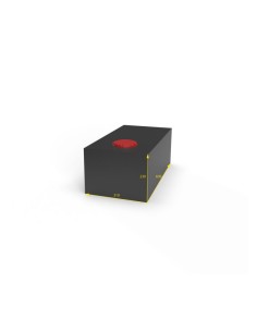 SERBATOIO ACQUA DA 44 LITRI COLORE NERO MISURE 31X23X60 2