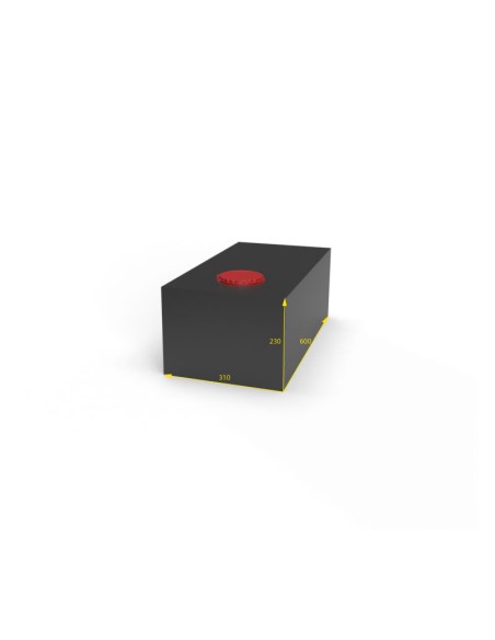 SERBATOIO ACQUA DA 44 LITRI COLORE NERO MISURE 31X23X60