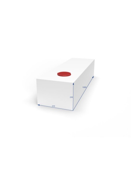 SERBATOIO ACQUA DA 73 LT COLORE BIANCO MISURE 31X23X100