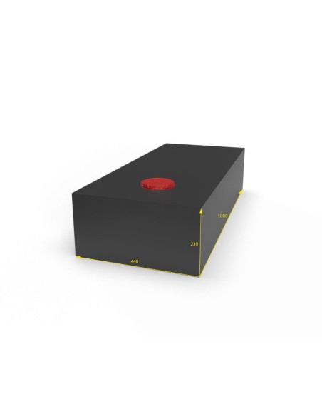 SERBATOIO ACQUA 102 LT COLORE NERO MISURE 44X23X100