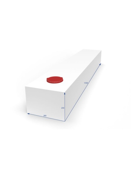 SERBATOIO ACQUA DA 84 LITRI COLORE BIANCO MISURE 28X20X150