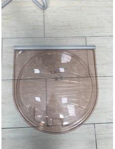 FINESTRA MARRONE TONDA MISURA 600 MM, SENZA BRACCETTI