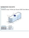 SERBATOIO ACQUA DUCATO PER TELAIO X250 DA 100 LITRI COLORE NERO