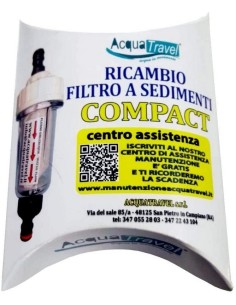 FILTRO DI RICAMBIO A SEDIMENTI PER ACQUA TRAVEL COMPACT