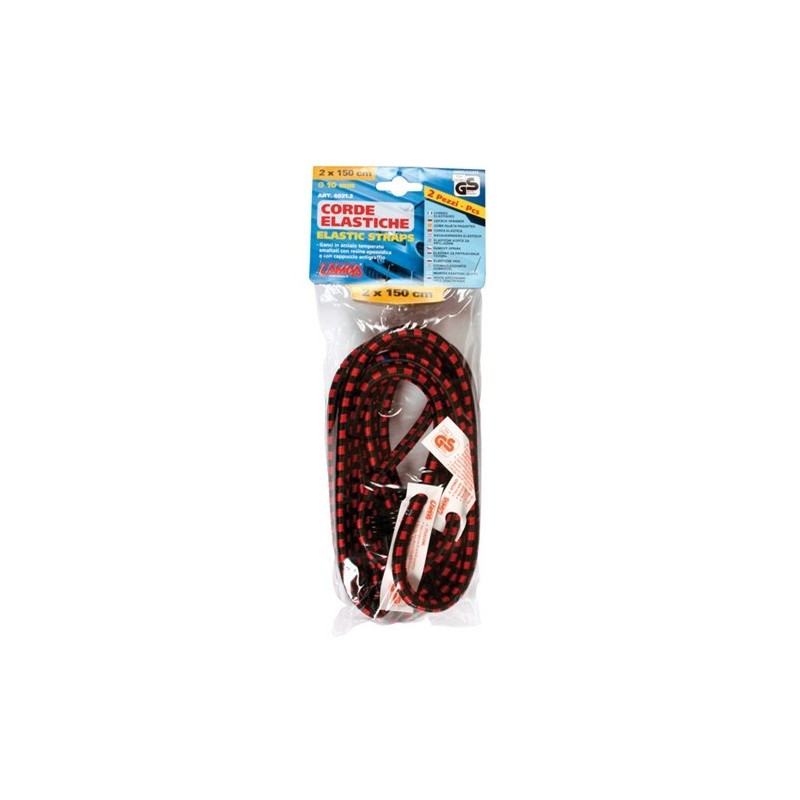 COPPIA CORDE ELASTICHE DA 1,50 MT PER FERMA...