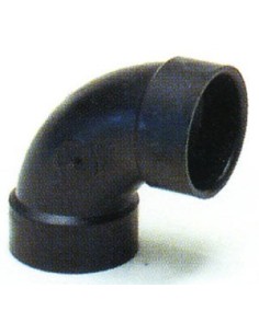 SEMICURVA 90° IN PVC, COLORE BIANCO, DIMENSIONI 1   1/2"