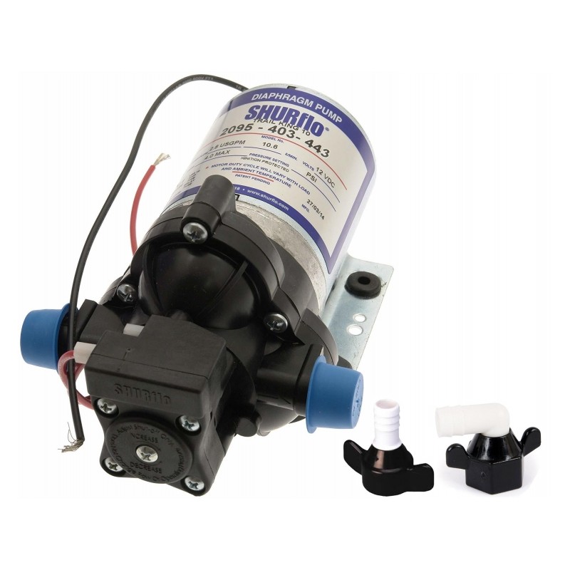 POMPA ACQUA SHURFLO 24 V DA 10 LITRI AL MINUTO