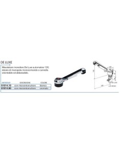 MISCELATORE MONOFORO CROMATO KERAMIK DE LUXE MICRO...