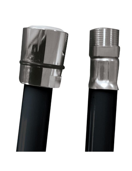 FLESSIBILE DI RICAMBIO IN PVC CON ATTACCHI 3/8  F 150 CM NERO