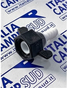 RACCORDO DIRITTO 1/2   CON PORTAGOMMA 10 MM
