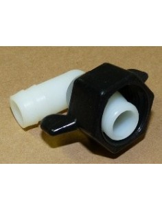 RACCORDO A GOMITO 1/2   CON PORTAGOMMA 12 MM
