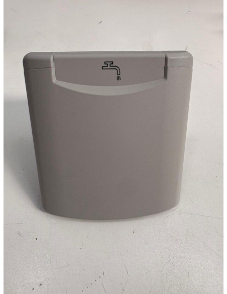 BOCCHETTONE ACQUA CON COPERCHIO ESTERNO DI COLORE GRIGIO CHIARO