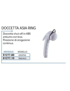DOCCETTA ASIA RING CON LEVA E FILETTATURA BIANCA