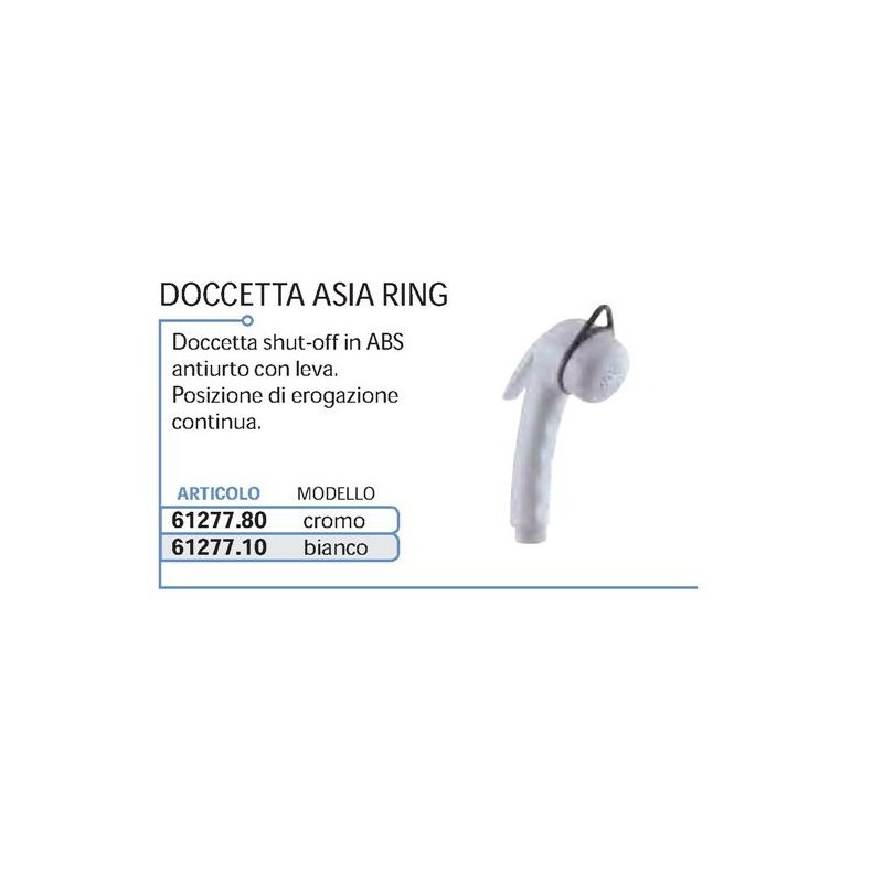 DOCCETTA ASIA RING CON LEVA E FILETTATURA BIANCA