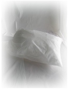LENZUOLO CM 95X200 IN TESSUTO MONOUSO COLORE BIANCO