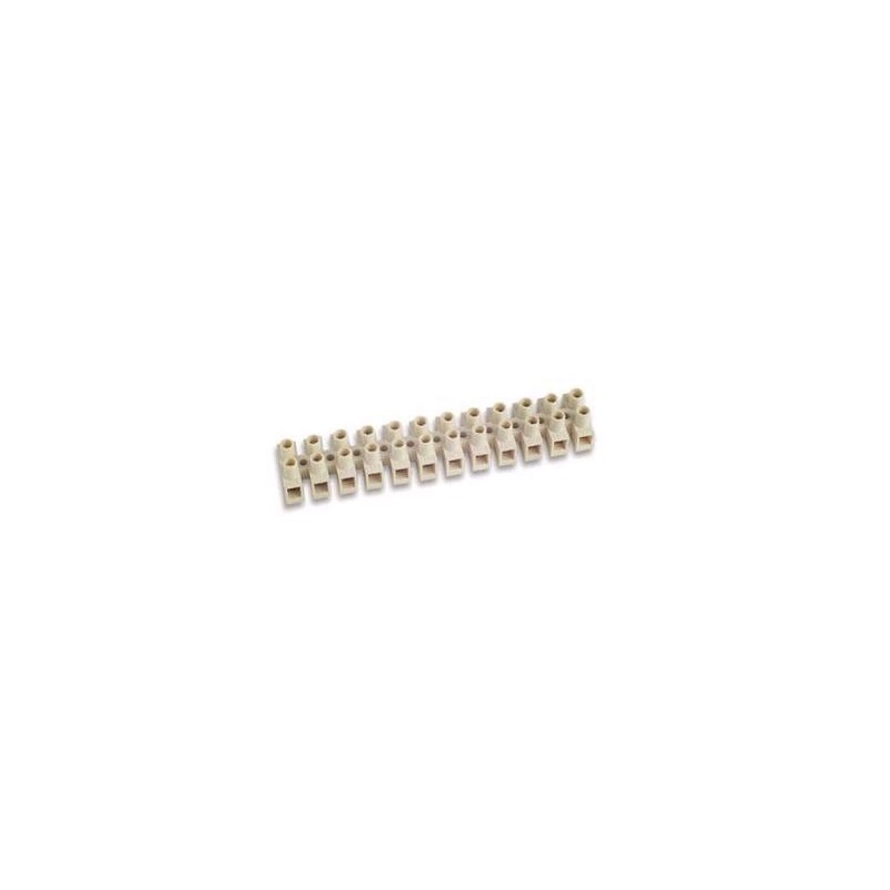 MORSETTIERA 12 POLI PER CAVI SEZIONE MAX 2,5 MM.