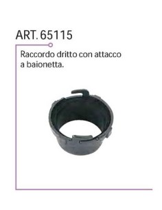 RACCORDO DRITTO CON ATTACCO A BAIONETTA