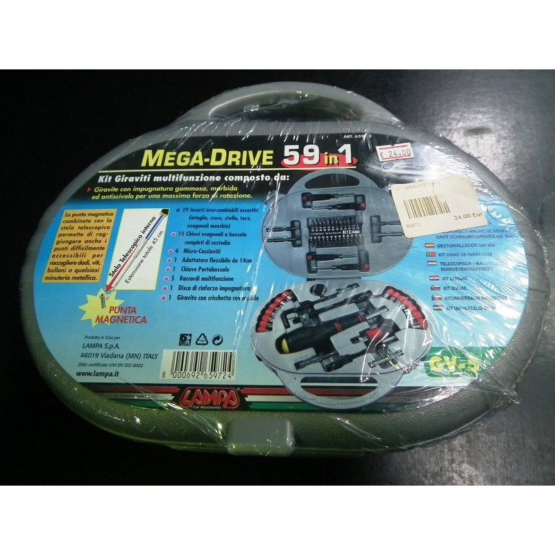 KIT GIRAVITI IN VALIGGETTA COMPOSTO DA 59 PEZZI