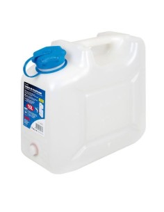 TANICA TRASPARENTE 10 LITRI CON RUBINETTO COLORE BIANCO