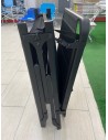 LETTINO DA SPIAGGIA ALTO 48 CM COLORE NERO