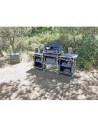 MOBILETTO DA CAMPEGGIO CON DOPPIO RIPIANO E DISPENSA