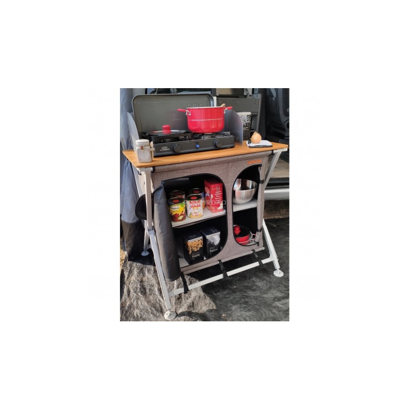 MOBILETTO DA CUCINA FIGI CON RIPIANO IN BAMBOO