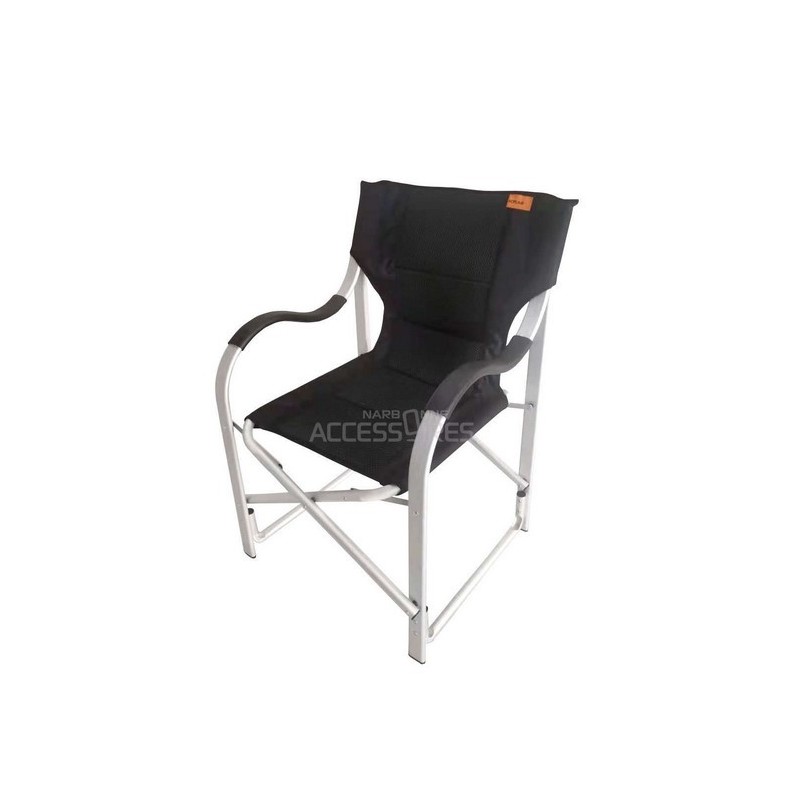 SEDIA REGISTA IN ALLUMINIO COLORE NERO