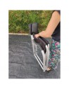 SEDIA REGISTA IN ALLUMINIO COLORE NERO